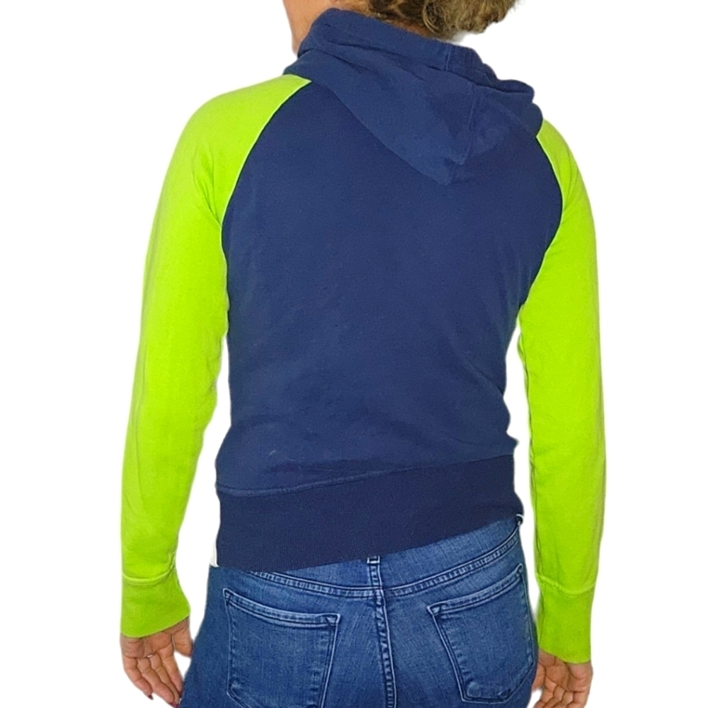 NFL Seattle Seahawks Full Zip Hoodie Sweater Size Small Blue Green - Picture 2 of 5